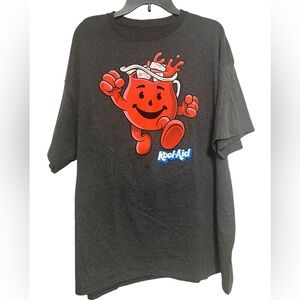 Kool-Aid Man "Oh Yeah!" Graphic T-Shirt - Charcoal Heather Gray Unisex Size 2X